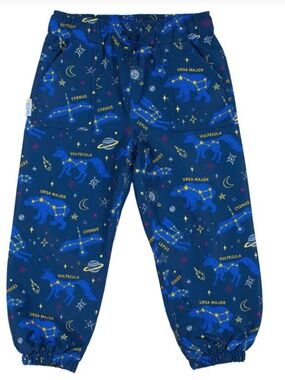 Jan and Jul Constellation Single Layer Rain pants size 6Y NWOT